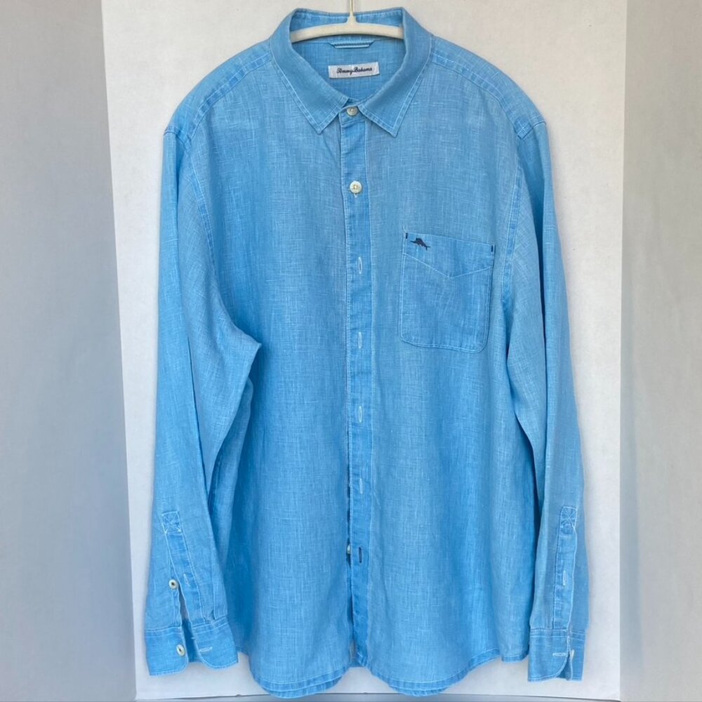 Tommy Bahama Mens Linen Shirt - Picture 2 of 11